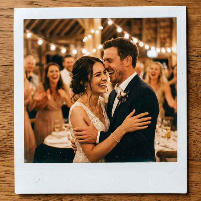 Wedding celebration polaroids